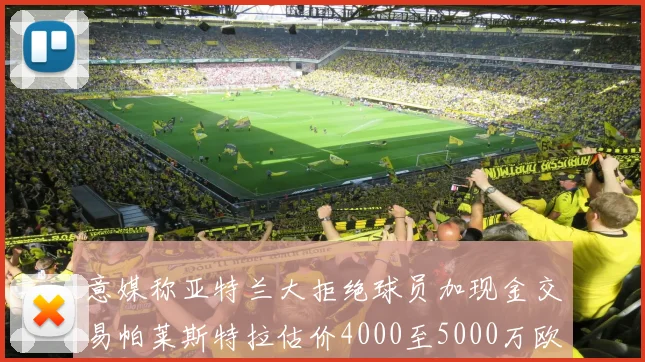 意媒称亚特兰大拒绝球员加现金交易帕莱斯特拉估价4000至5000万欧元
